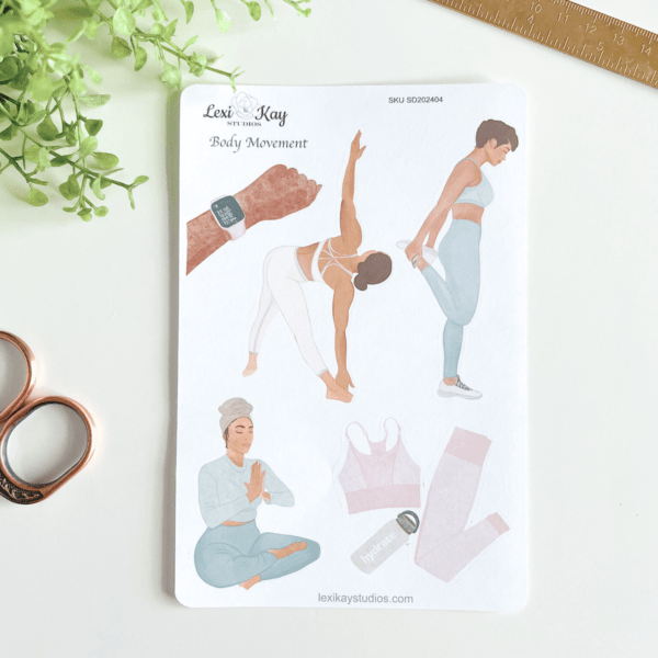 Body Movement Sticker Sheet