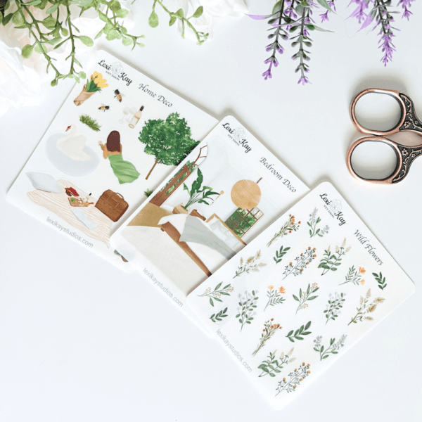 Large Deco Transparent Stickers Large Deco Transparent Stickers